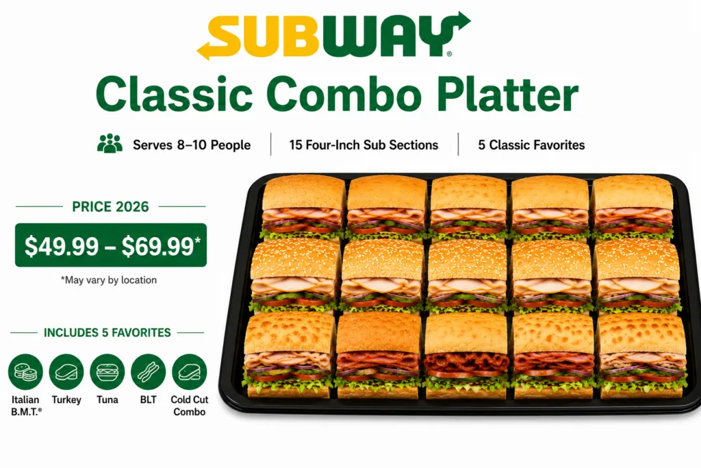 Classic Combo Platter Subway Price 2026