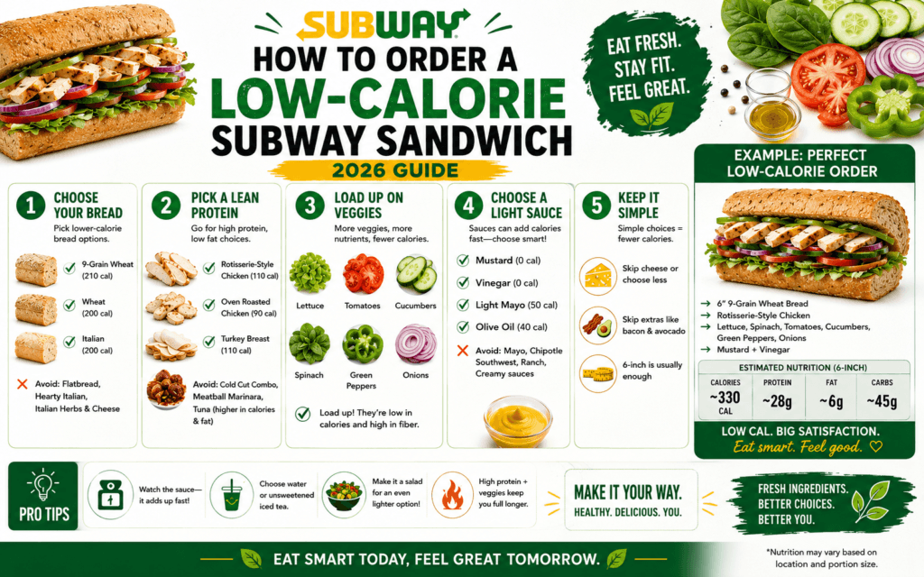 How to Order a Low-Calorie Subway Sandwich 2026 Guide