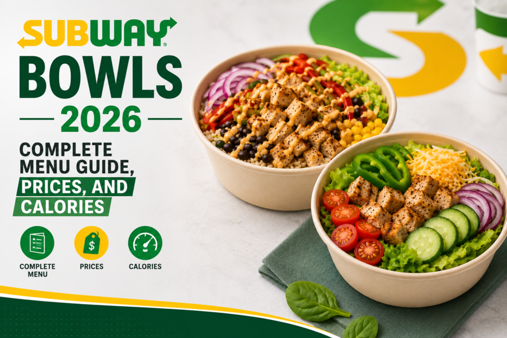 Subway Bowls 2026: Complete Menu Guide, Prices, and Calories