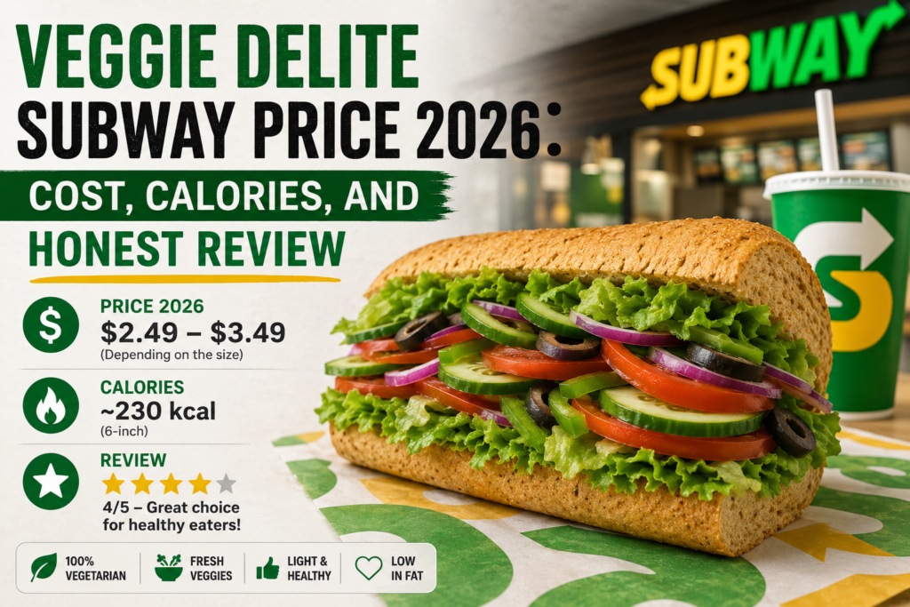 Veggie Delite Subway Price 2026: Cost, Calories, and Honest Review