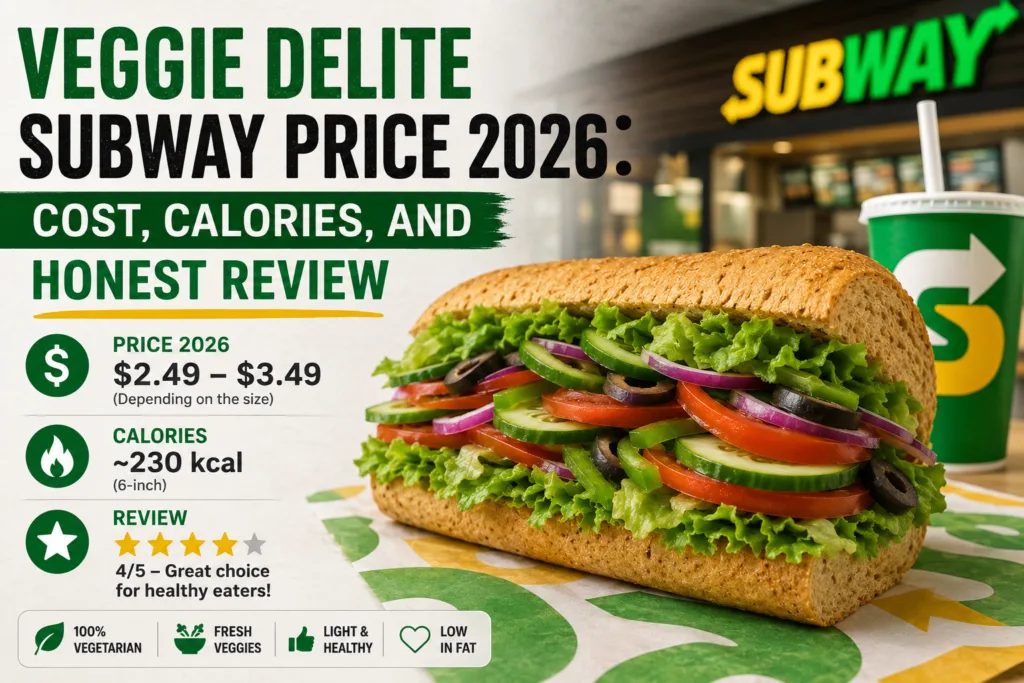 Veggie Delite Subway Price 2026: Cost, Calories, and Honest Review